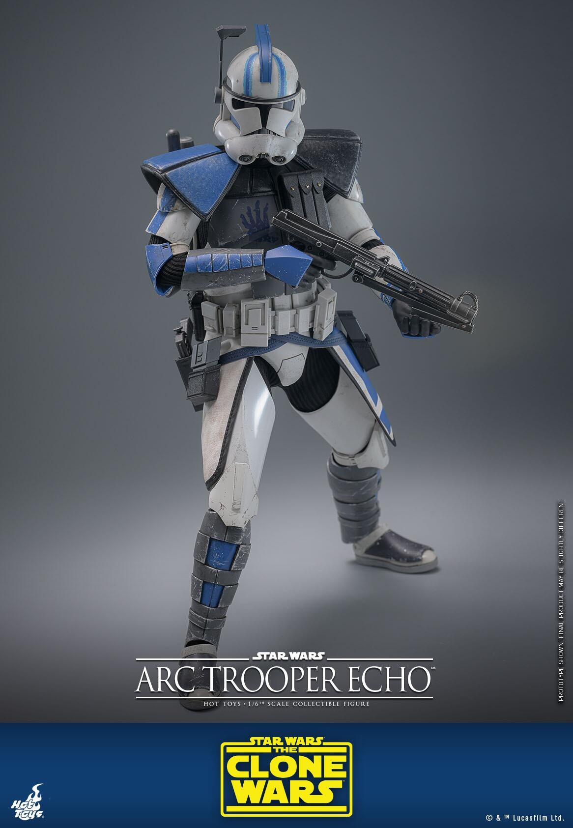 Arc Trooper Echo - Star Wars: The Clone Wars Hot Toys Collectibles 1/6 Scale Action Figure