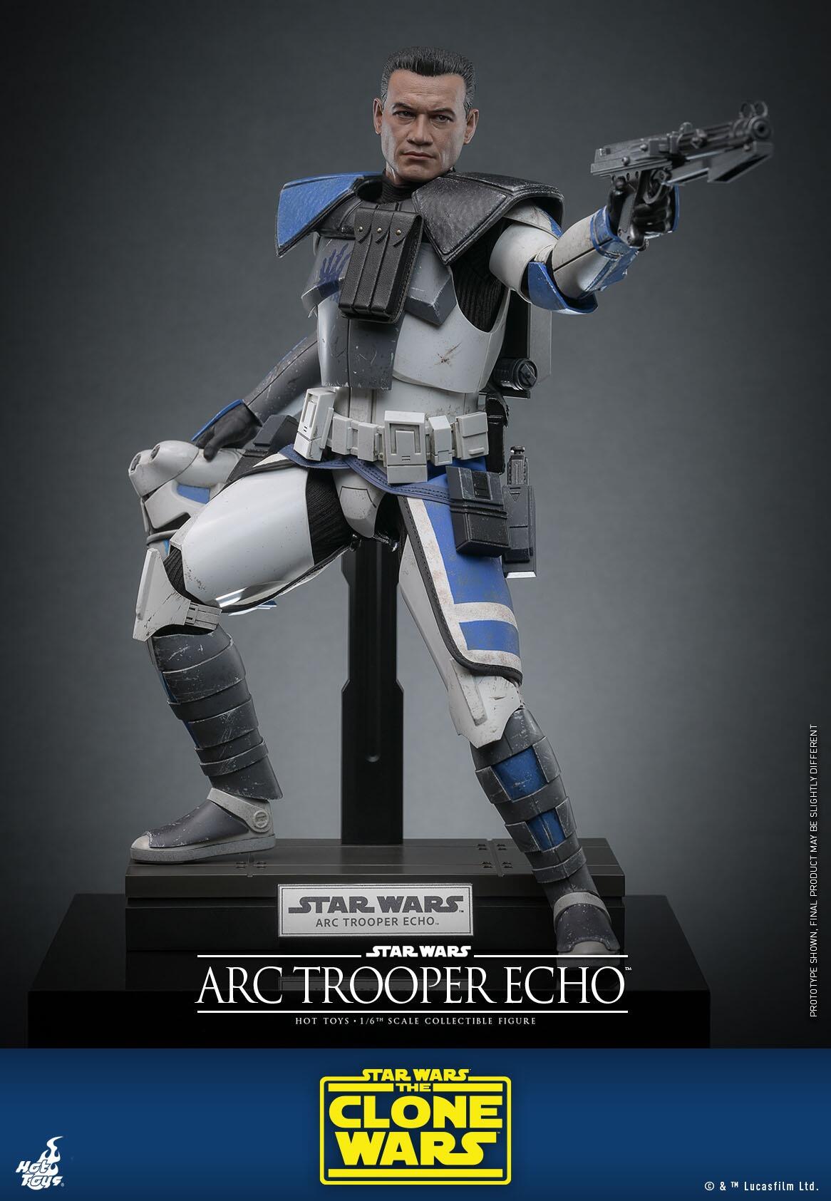 Arc Trooper Echo - Star Wars: The Clone Wars Hot Toys Collectibles 1/6 Scale Action Figure