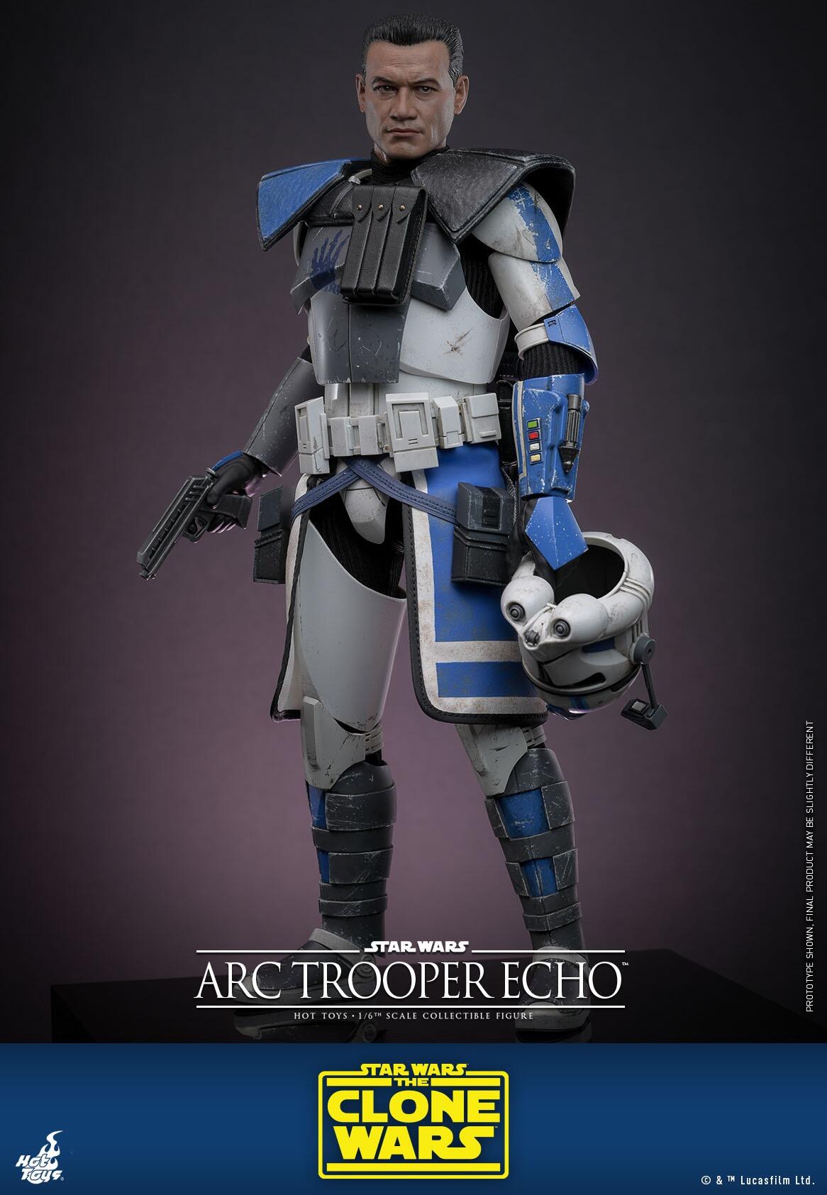 Arc Trooper Echo - Star Wars: The Clone Wars Hot Toys Collectibles 1/6 Scale Action Figure