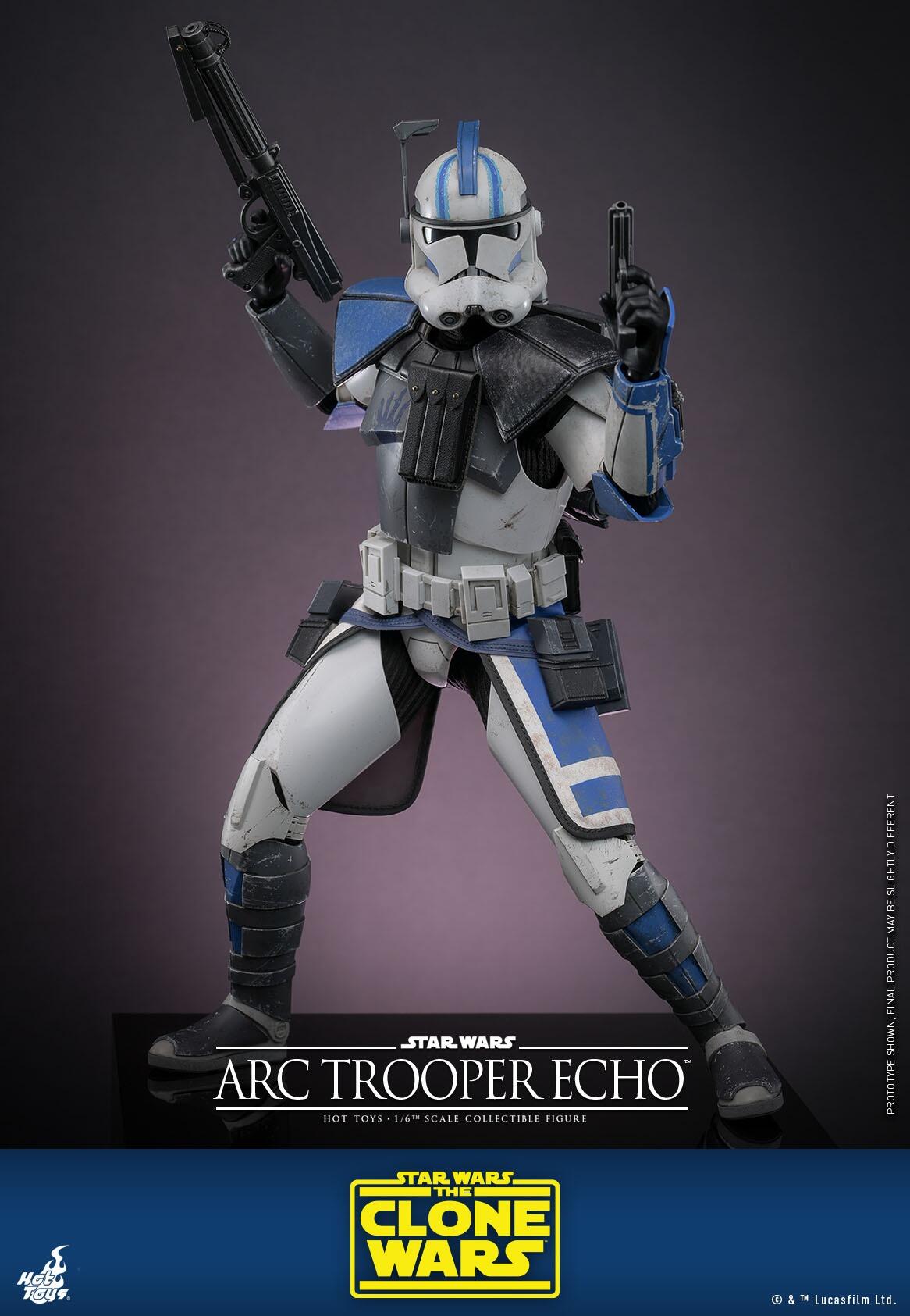Arc Trooper Echo - Star Wars: The Clone Wars Hot Toys Collectibles 1/6 Scale Action Figure