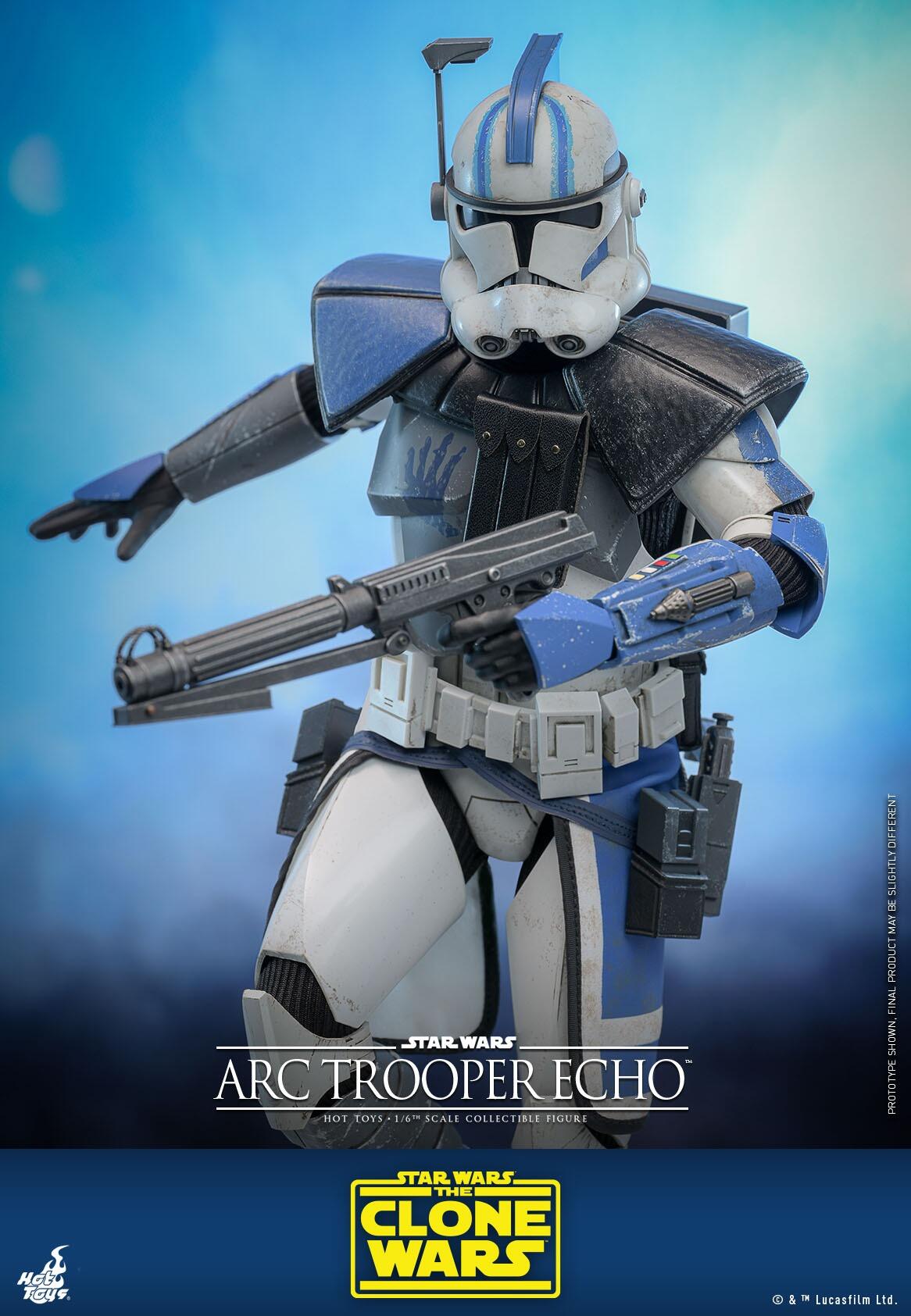 Arc Trooper Echo - Star Wars: The Clone Wars Hot Toys Collectibles 1/6 Scale Action Figure