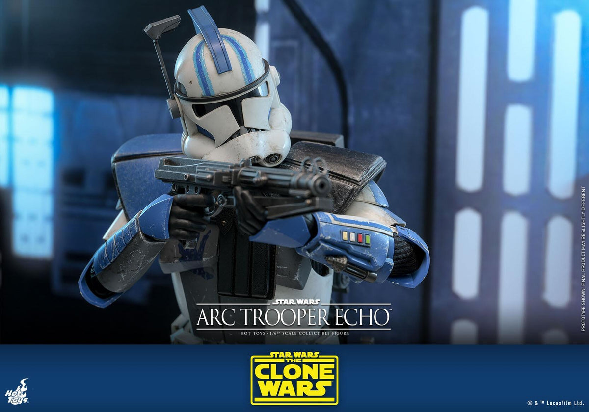 Arc Trooper Echo - Star Wars: The Clone Wars Hot Toys Collectibles 1/6 Scale Action Figure