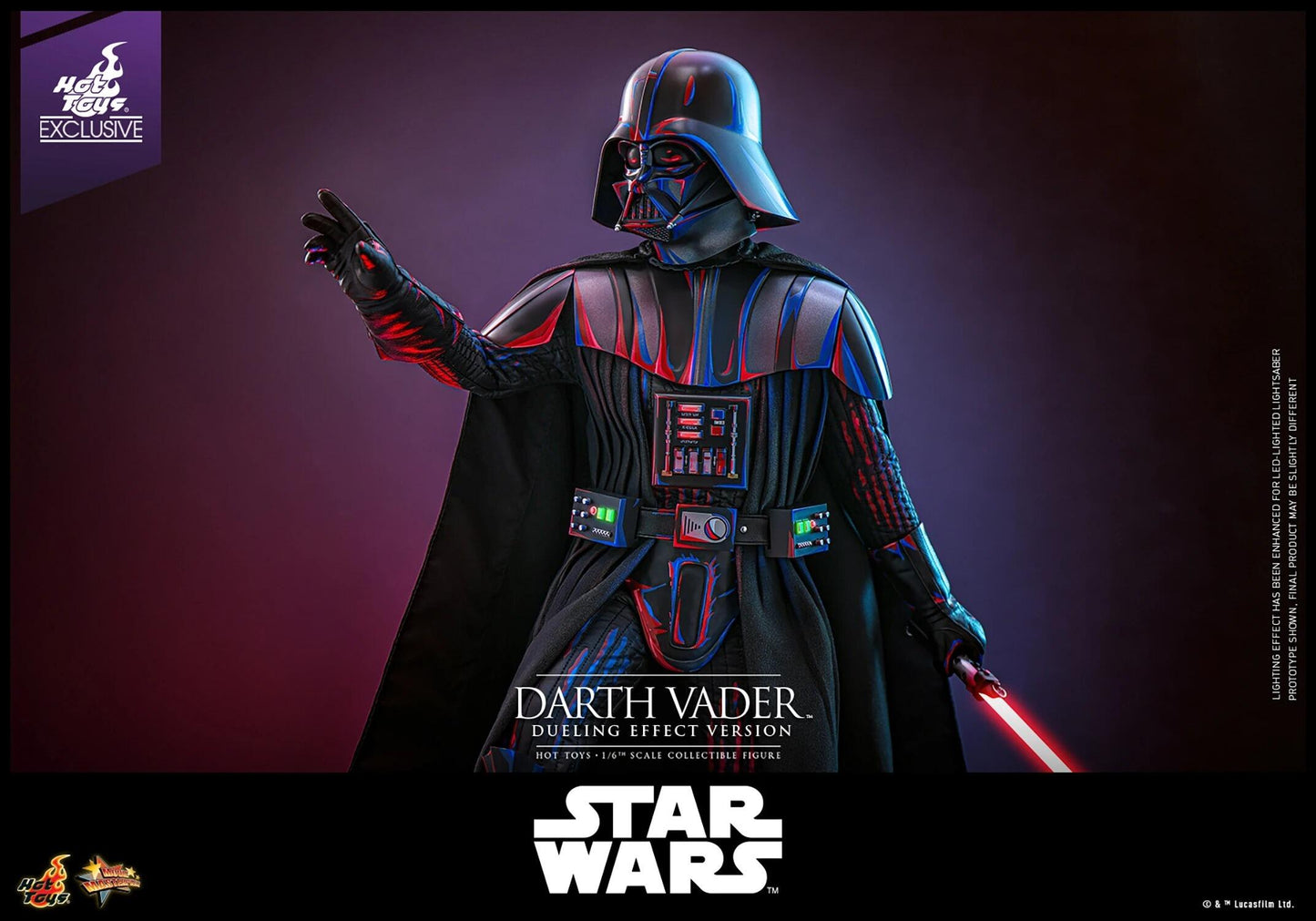 Darth Vader (Duelling Effect Version) - Star Wars Celebration 2025 Exclusive Hot Toys Collectibles 1/6 Scale Action Figure