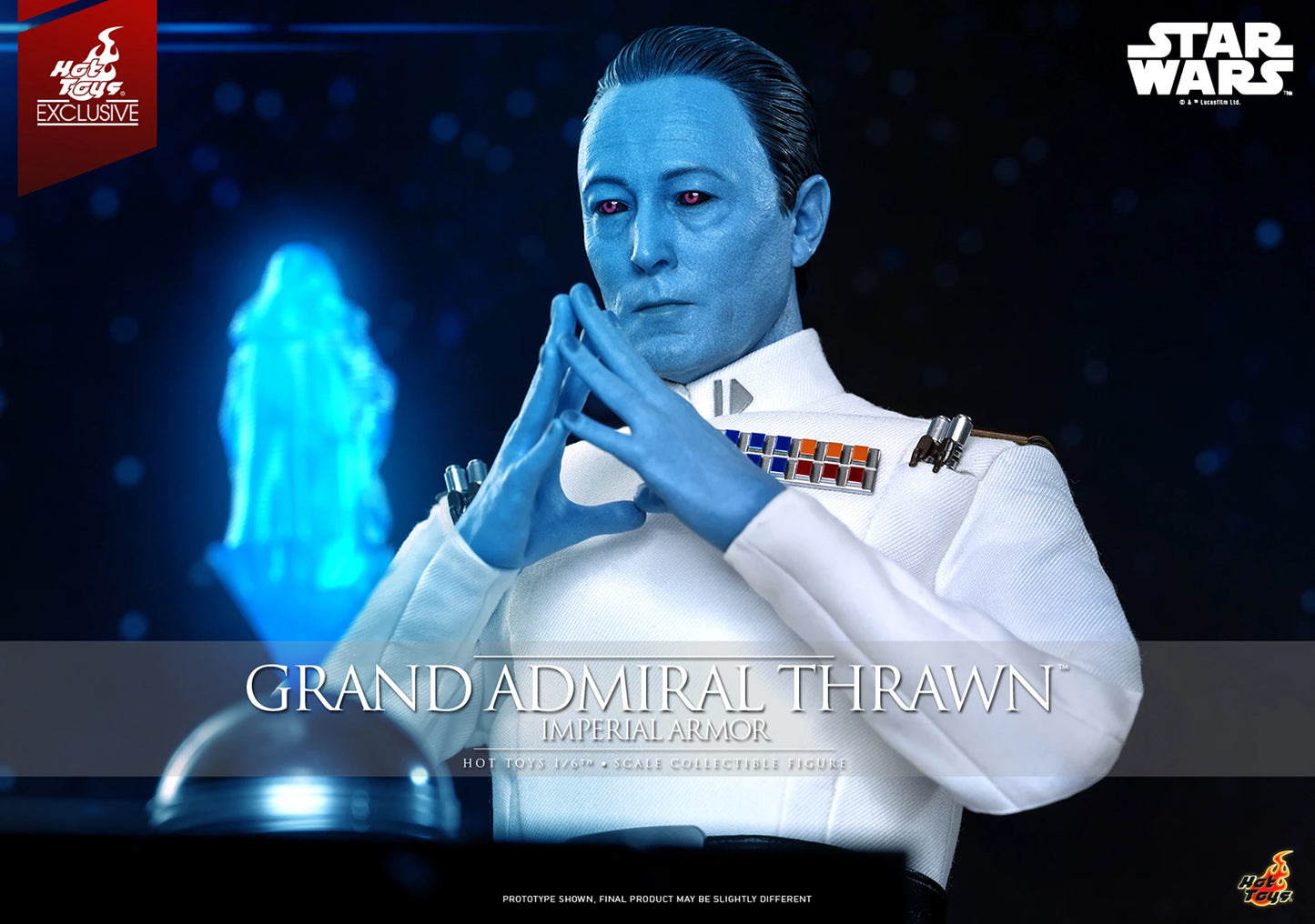 PRE-ORDER Grand Admiral Thrawn (Imperial Armor) - Star Wars Ahsoka Hot Toys Exclusive Collectibles 1/6 Scale Action Figure