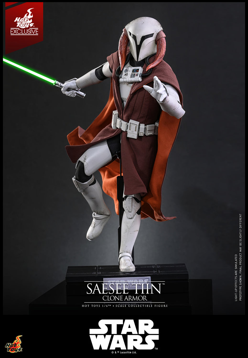 Saesee Tiin (Clone Armor) - Star Wars Episode III (ROTS) Hot Toys Exclusive Collectibles 1/6 Scale Action Figure
