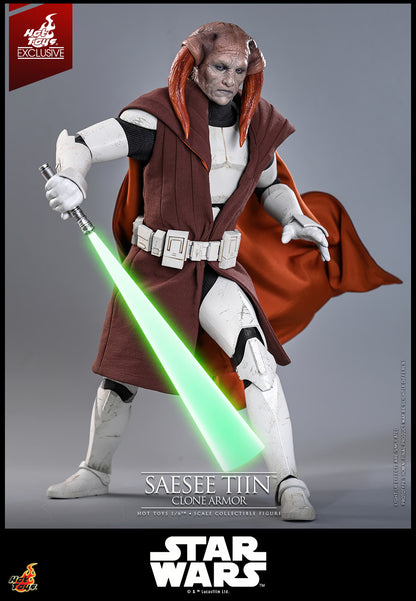 Saesee Tiin (Clone Armor) - Star Wars Episode III (ROTS) Hot Toys Exclusive Collectibles 1/6 Scale Action Figure