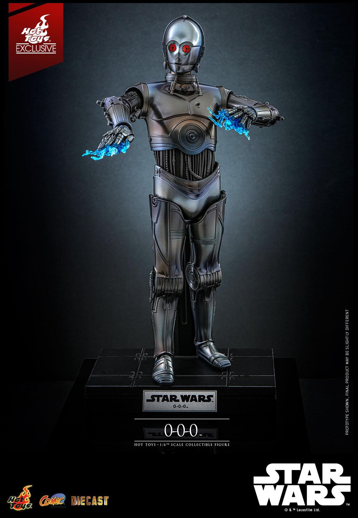 0-0-0 (Triple Zero) - Star Wars Legends Hot Toys Exclusive Collectibles 1/6 Scale Action Figure