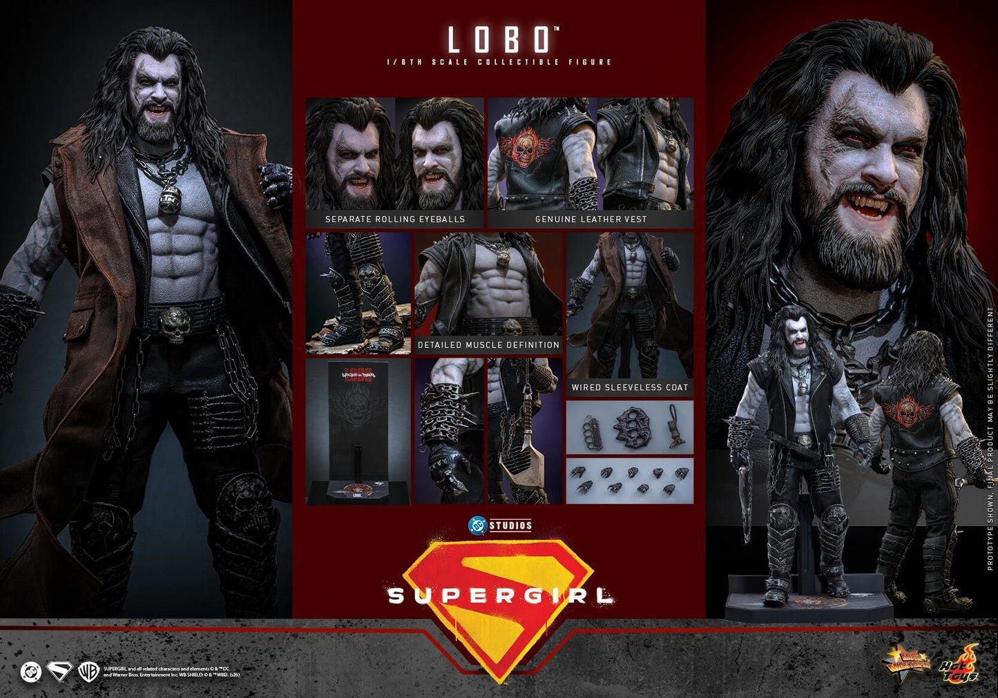 *PRE-ORDER Lobo - Supergirl DC Hot Toys Collectibles 1/6 Scale Action Figure