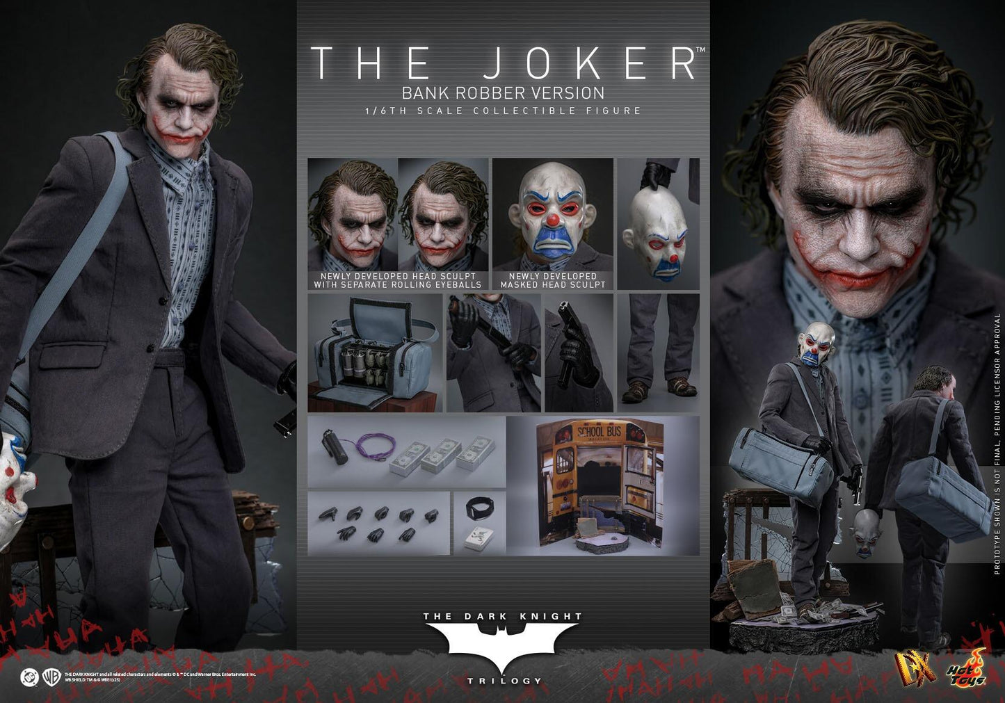 *PRE-ORDER The Joker (Bank Robber) - Batman The Dark Knight Hot Toys Collectibles 1/6 Scale Action Figure