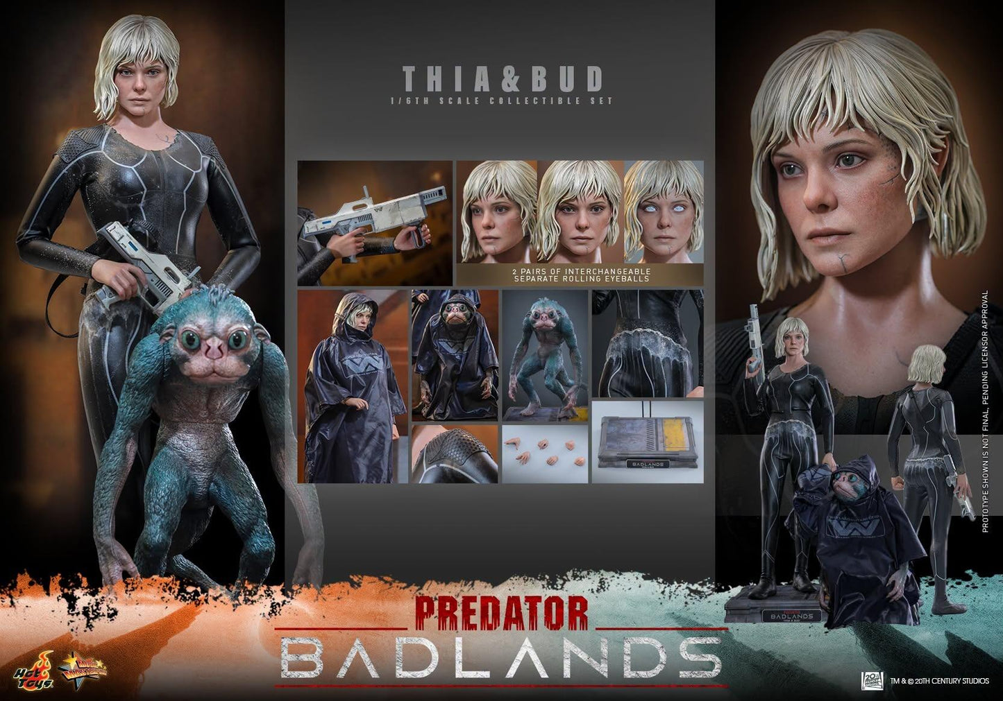 *PRE-ORDER Thia and Bud - Predator: Badlands Hot Toys Collectibles 1/6 Scale Action Figure