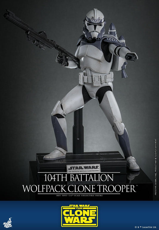 104th Battalion Wolfpack Clone Trooper - Star Wars: The Clone Wars Hot Toys Collectibles 1/6 Scale Action Figure