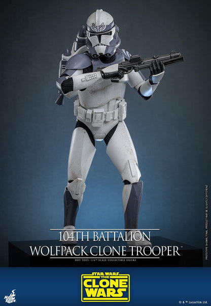 104th Battalion Wolfpack Clone Trooper - Star Wars: The Clone Wars Hot Toys Collectibles 1/6 Scale Action Figure