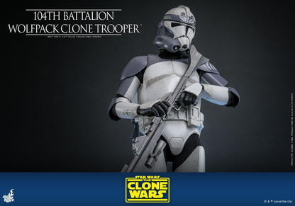 104th Battalion Wolfpack Clone Trooper - Star Wars: The Clone Wars Hot Toys Collectibles 1/6 Scale Action Figure