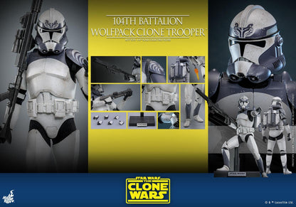 104th Battalion Wolfpack Clone Trooper - Star Wars: The Clone Wars Hot Toys Collectibles 1/6 Scale Action Figure