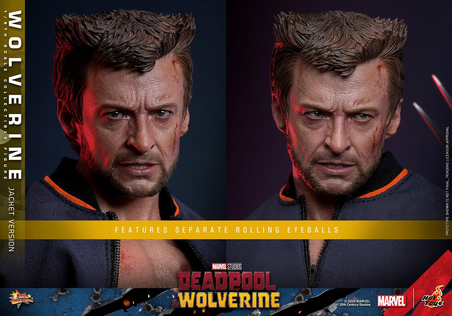 Wolverine (TVA Jacket) - Marvel Deadpool & Wolverine Hot Toys Collectibles 1/6 Scale Action Figure