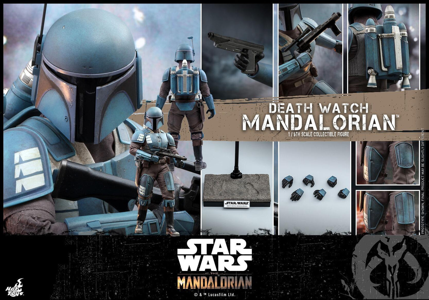 Death Watch Mandalorian - Star Wars: The Mandalorian Hot Toys Collectibles 1/6 Scale Action Figure