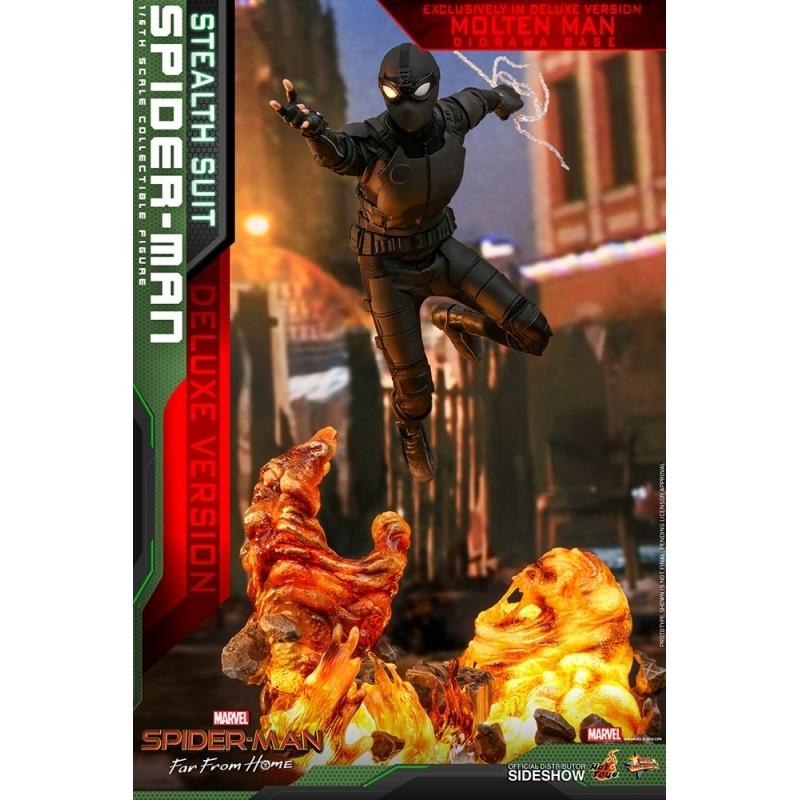 Spider-Man Stealth Suit Spider:Man Far From Home (Deluxe Version) - Marvel Hot Toys Collectibles 1/6 Scale Action Figure