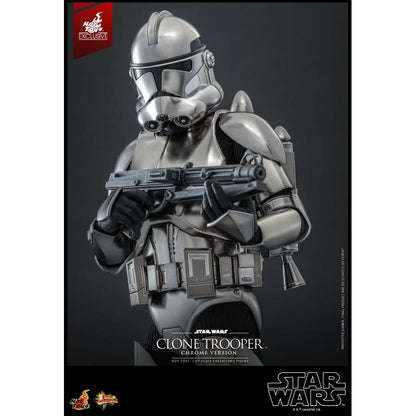 Clone Trooper (Chrome) - Star Wars Hot Toys Exclusive Collectibles 1/6 Scale Action Figure