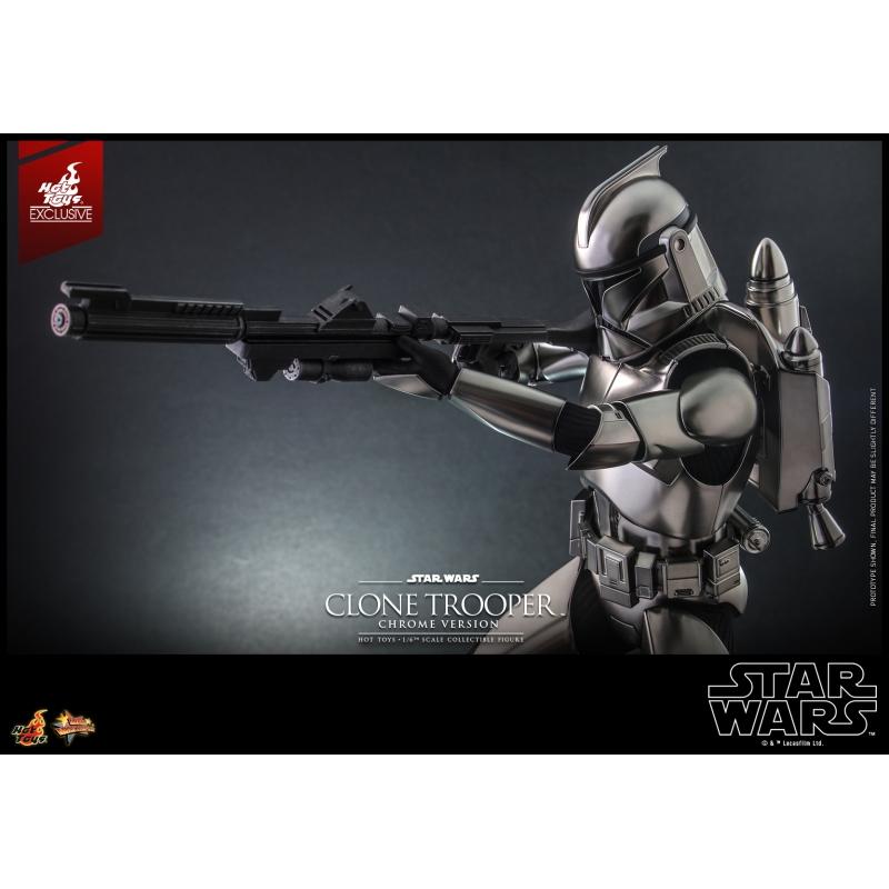 Clone Trooper (Chrome) - Star Wars Hot Toys Exclusive Collectibles 1/6 Scale Action Figure