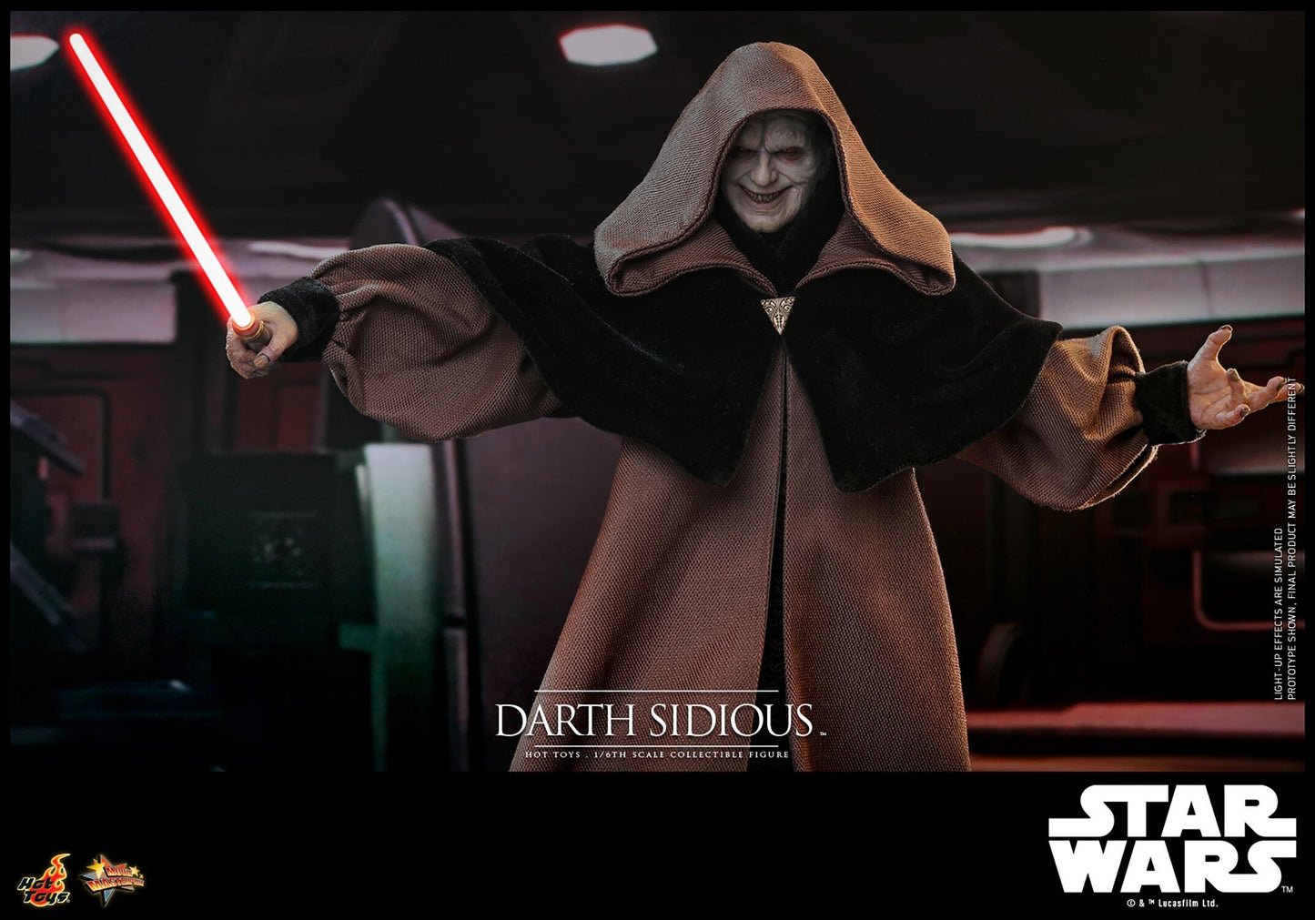 Darth Sidious - Star Wars: Revenge Of The Sith Hot Toys Collectibles 1/6 Scale Action Figure