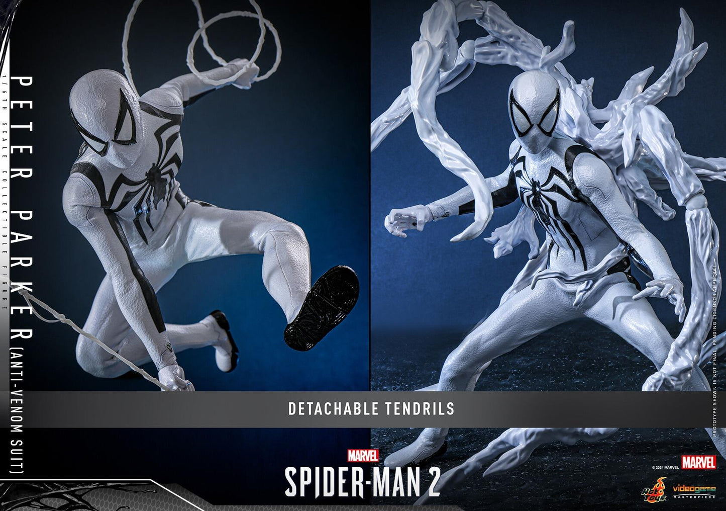 Peter Parker (Anti-Venom Suit) - Marvel Spider-Man 2 Hot Toys Collectibles 1/6 Scale Action Figure