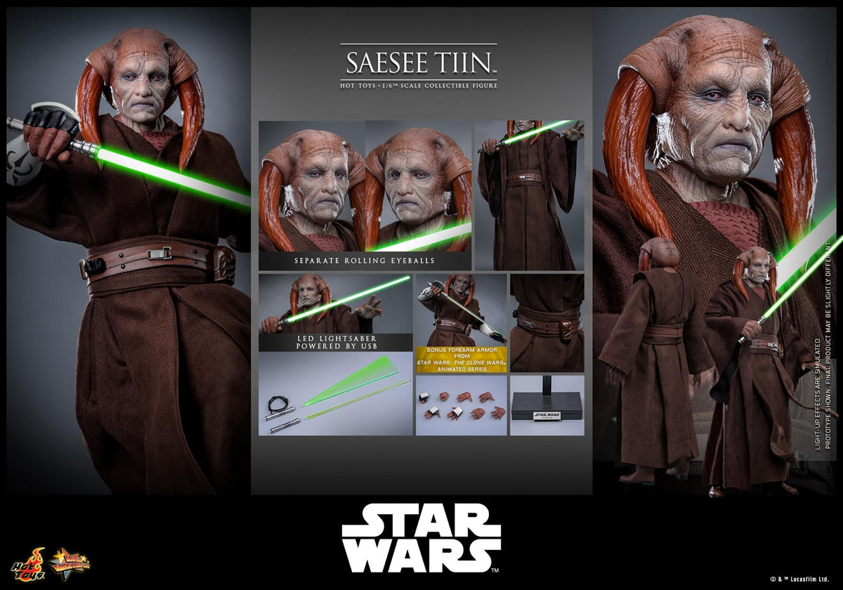 Saesee Tiin - Star Wars Episode III (ROTS) Hot Toys Collectibles 1/6 Scale Action Figure