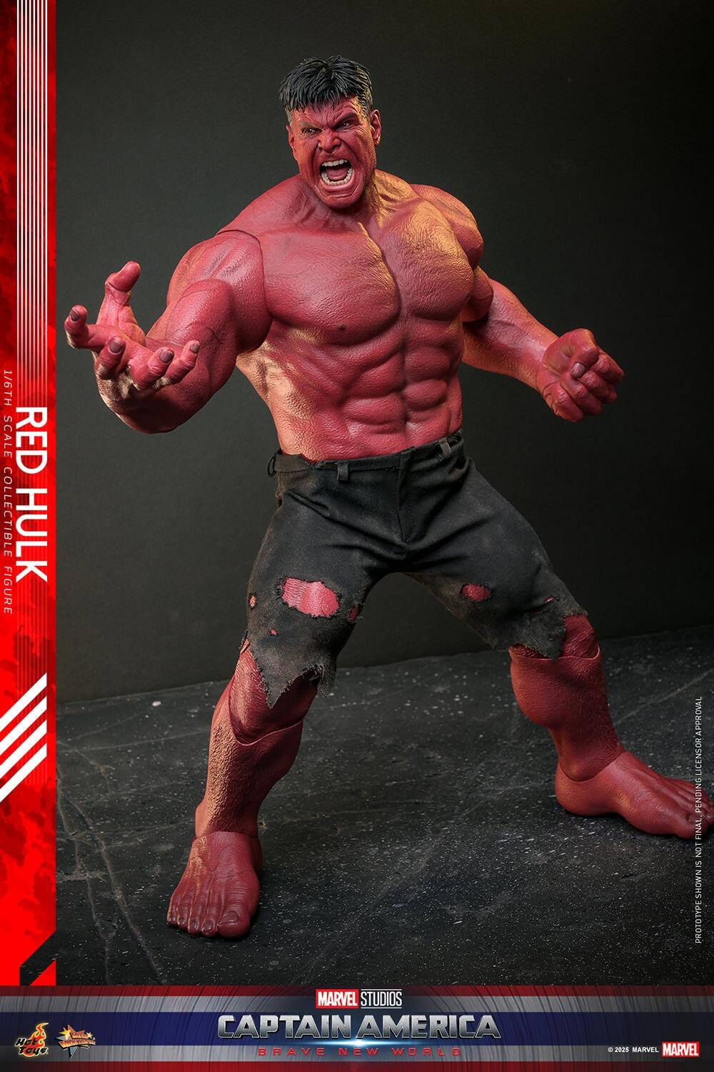 Red Hulk - Marvel Captain America: Brave New World Hot Toys Collectibles 1/6 Scale Action Figure