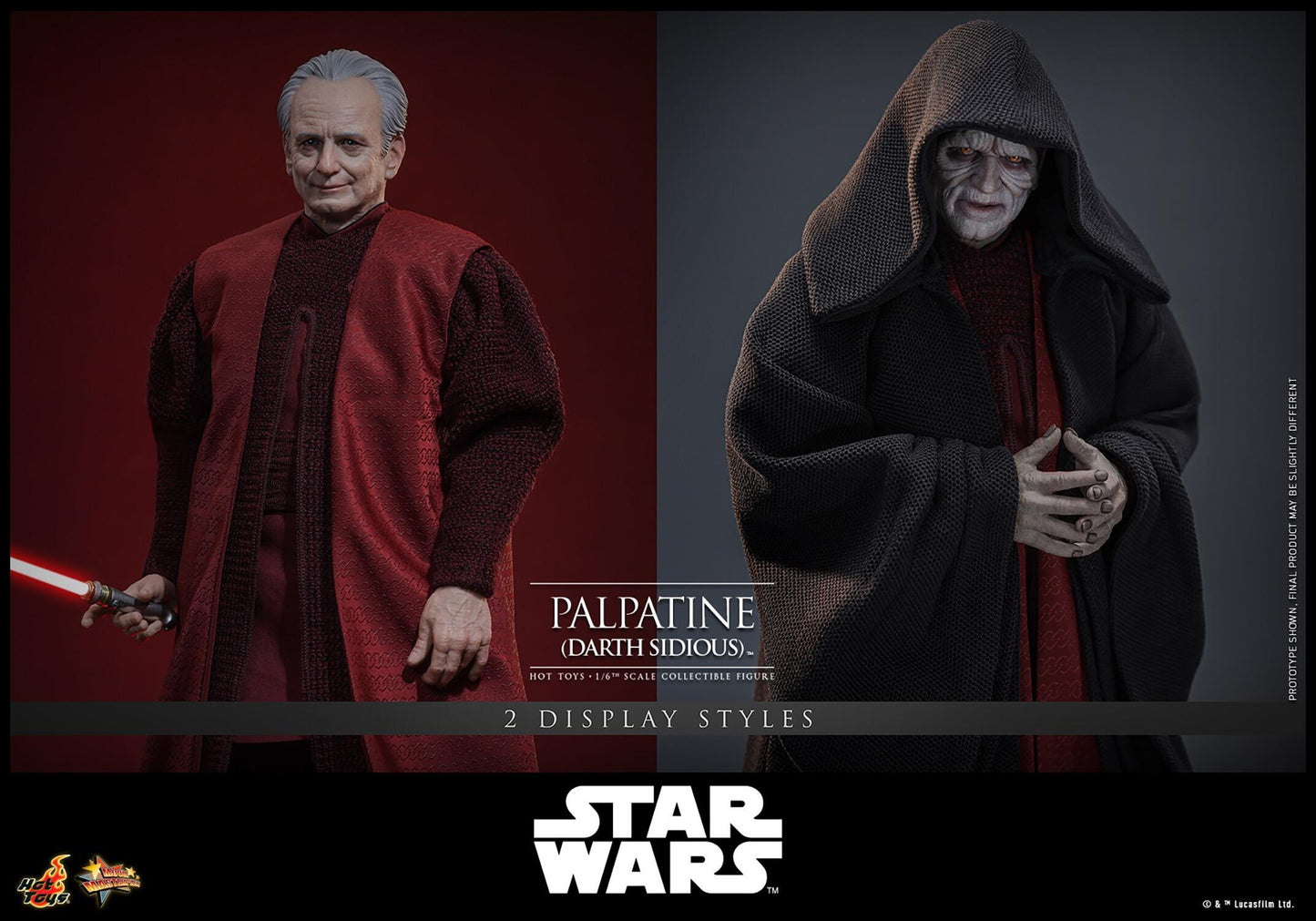 *PRE-ORDER Palpatine (Darth Sidious) - Star Wars Hot Toys Collectibles 1/6 Scale Action Figure