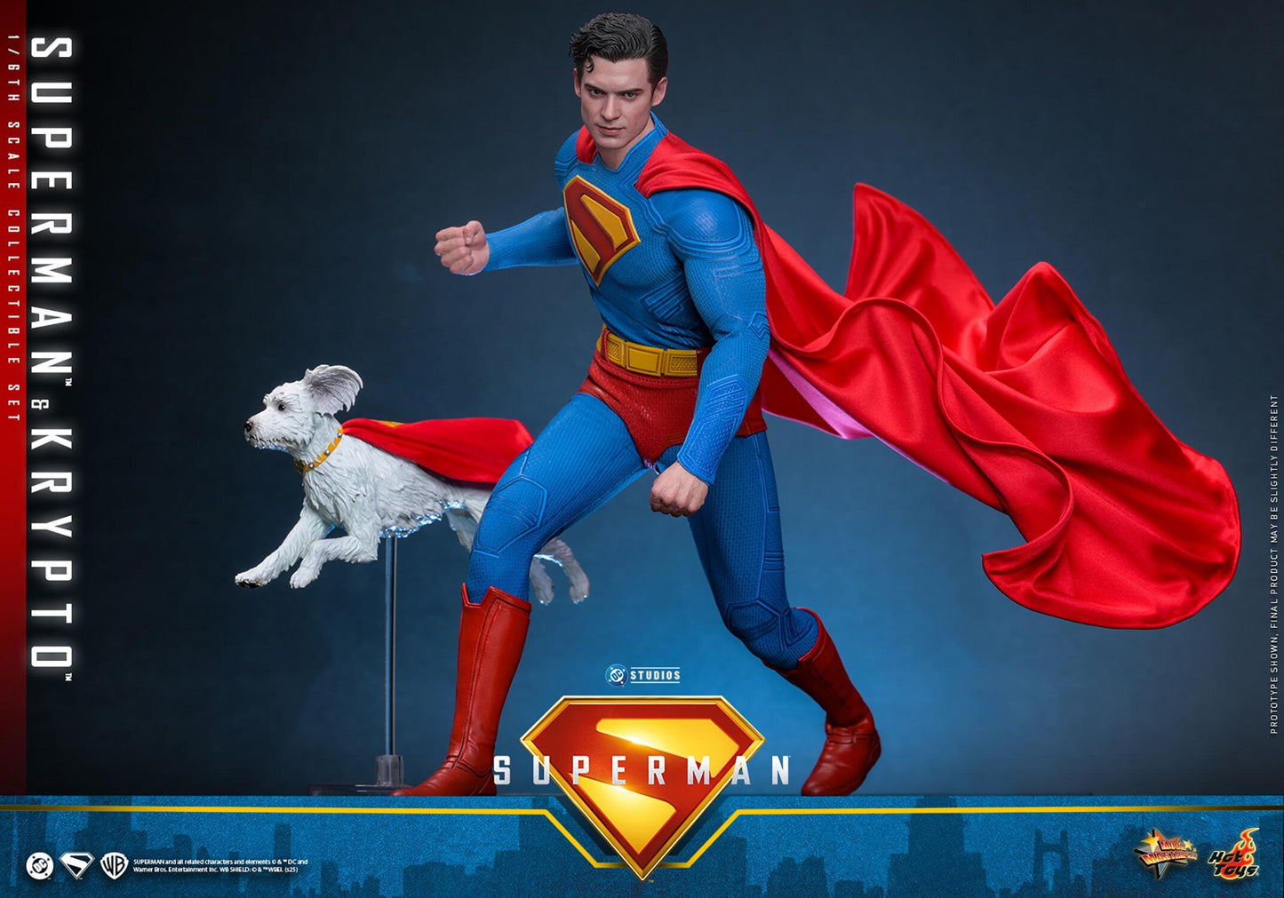 Superman & Krypto - Superman DC Hot Toys Collectibles 1/6 Scale Action Figure