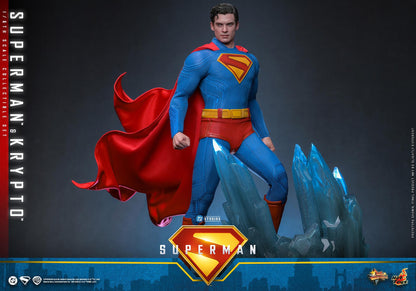 Superman & Krypto - Superman DC Hot Toys Collectibles 1/6 Scale Action Figure