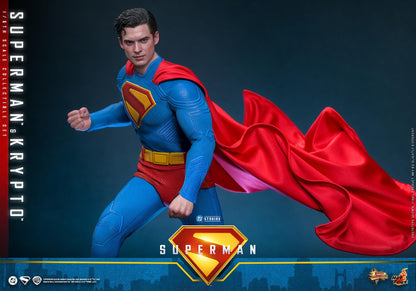 Superman & Krypto - Superman DC Hot Toys Collectibles 1/6 Scale Action Figure
