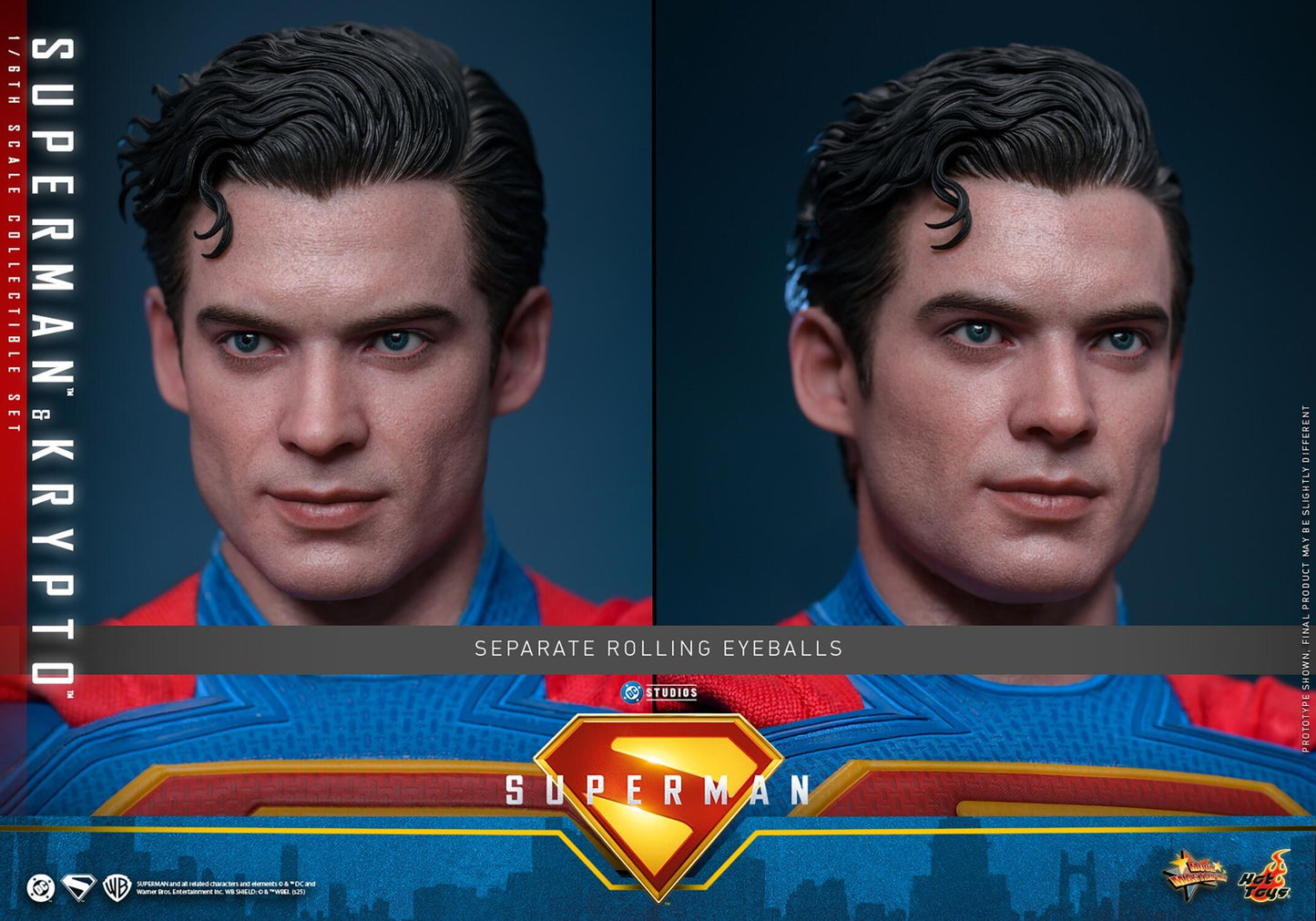 Superman & Krypto - Superman DC Hot Toys Collectibles 1/6 Scale Action Figure