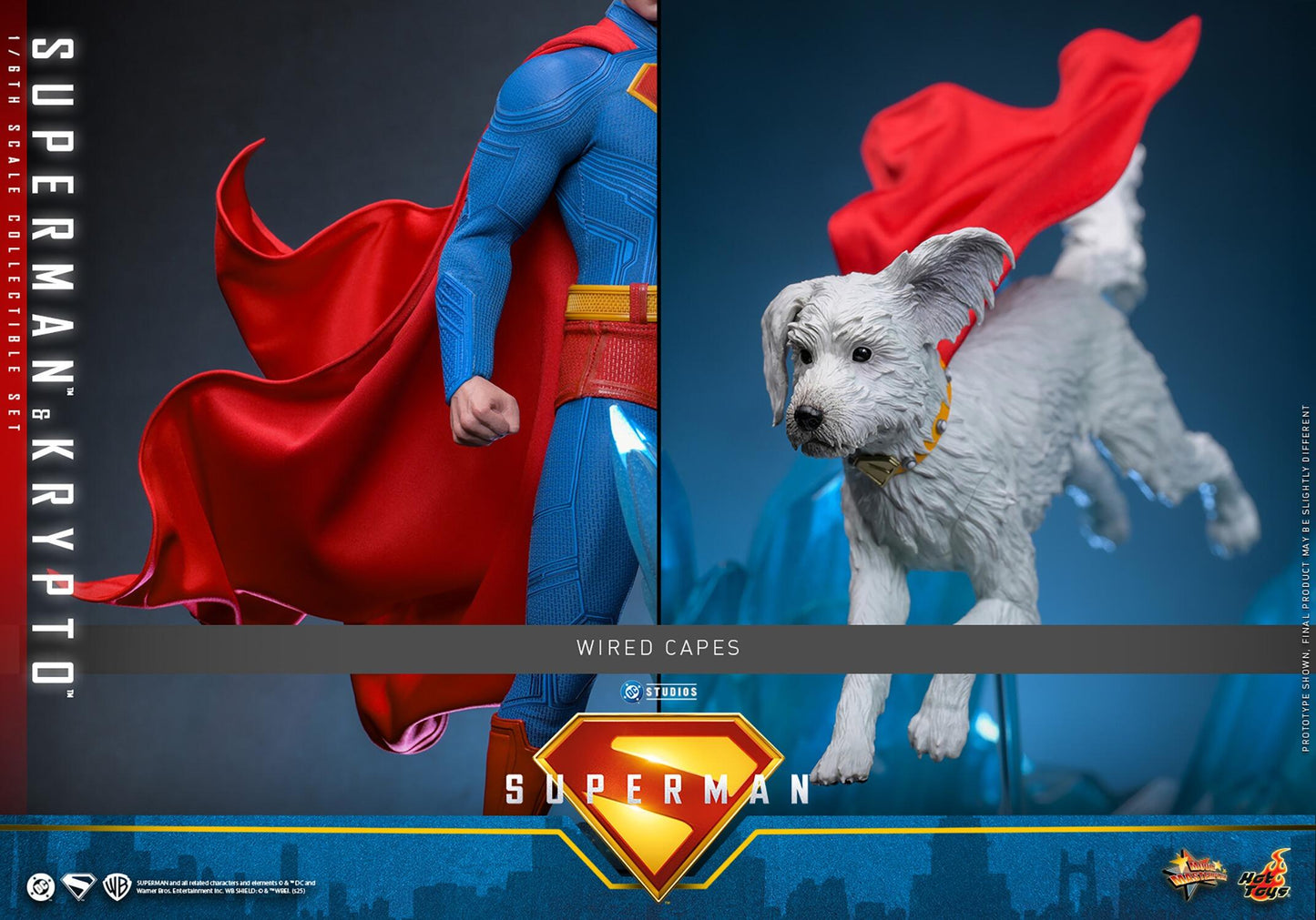 Superman & Krypto - Superman DC Hot Toys Collectibles 1/6 Scale Action Figure