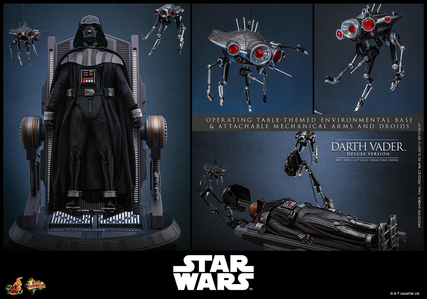 *PRE-ORDER Darth Vader Deluxe - Star Wars Episode III (ROTS) Hot Toys Collectibles 1/6 Scale Action Figure