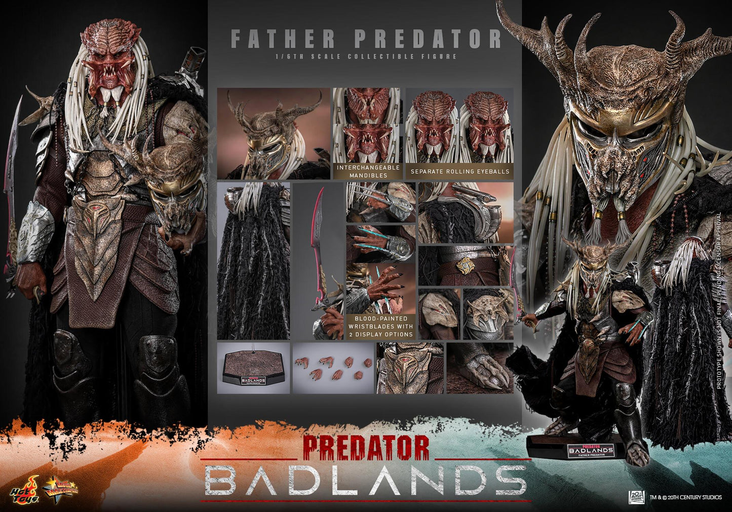 *PRE-ORDER Njohrr - Predator: Badlands Hot Toys Collectibles 1/6 Scale Action Figure