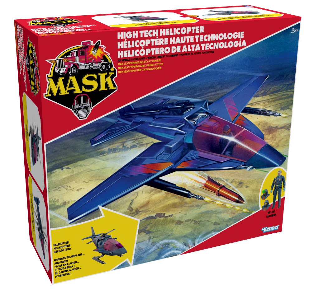 NON MINT - M.A.S.K. Action Figure Vehicle - High Tech Helicopter