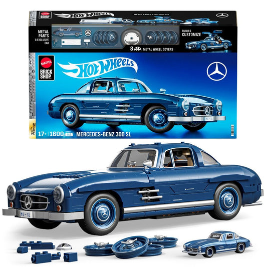 Mattel Brick Shop Hot Wheels Premium Series - Mercedes-Benz 300 SL