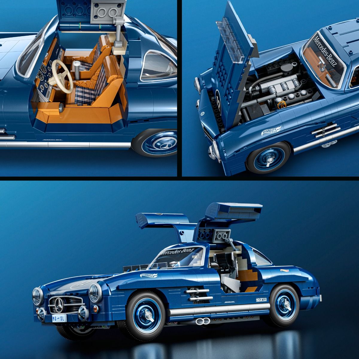 Mattel Brick Shop Hot Wheels Premium Series - Mercedes-Benz 300 SL