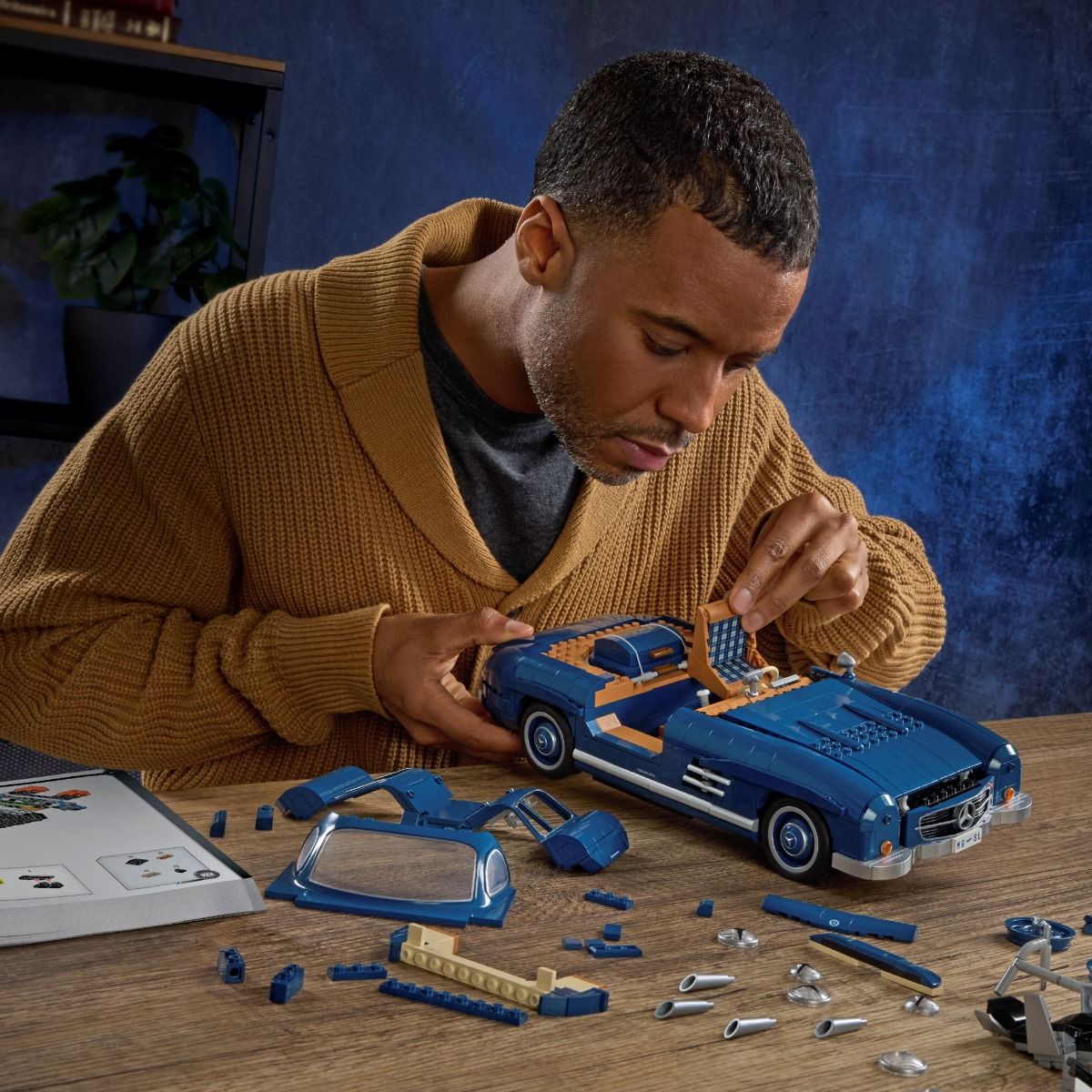 Mattel Brick Shop Hot Wheels Premium Series - Mercedes-Benz 300 SL