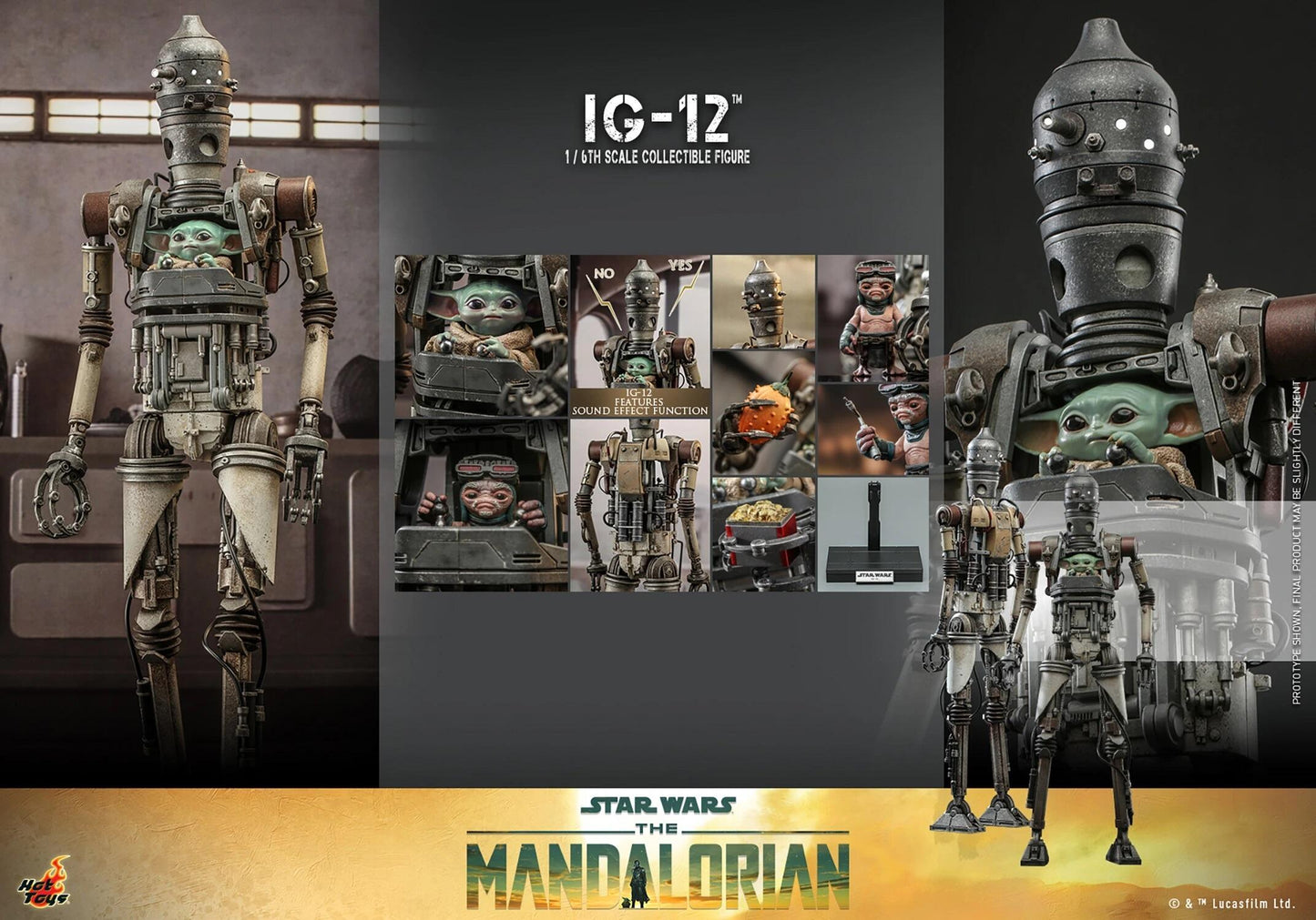 IG-12 (The Mandalorian) - Star Wars Hot Toys Collectibles 1/6 Scale Action Figure