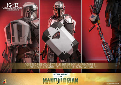 IG-12 With Accessories (The Mandalorian) - Star Wars Hot Toys Collectibles 1/6 Scale Action Figure
