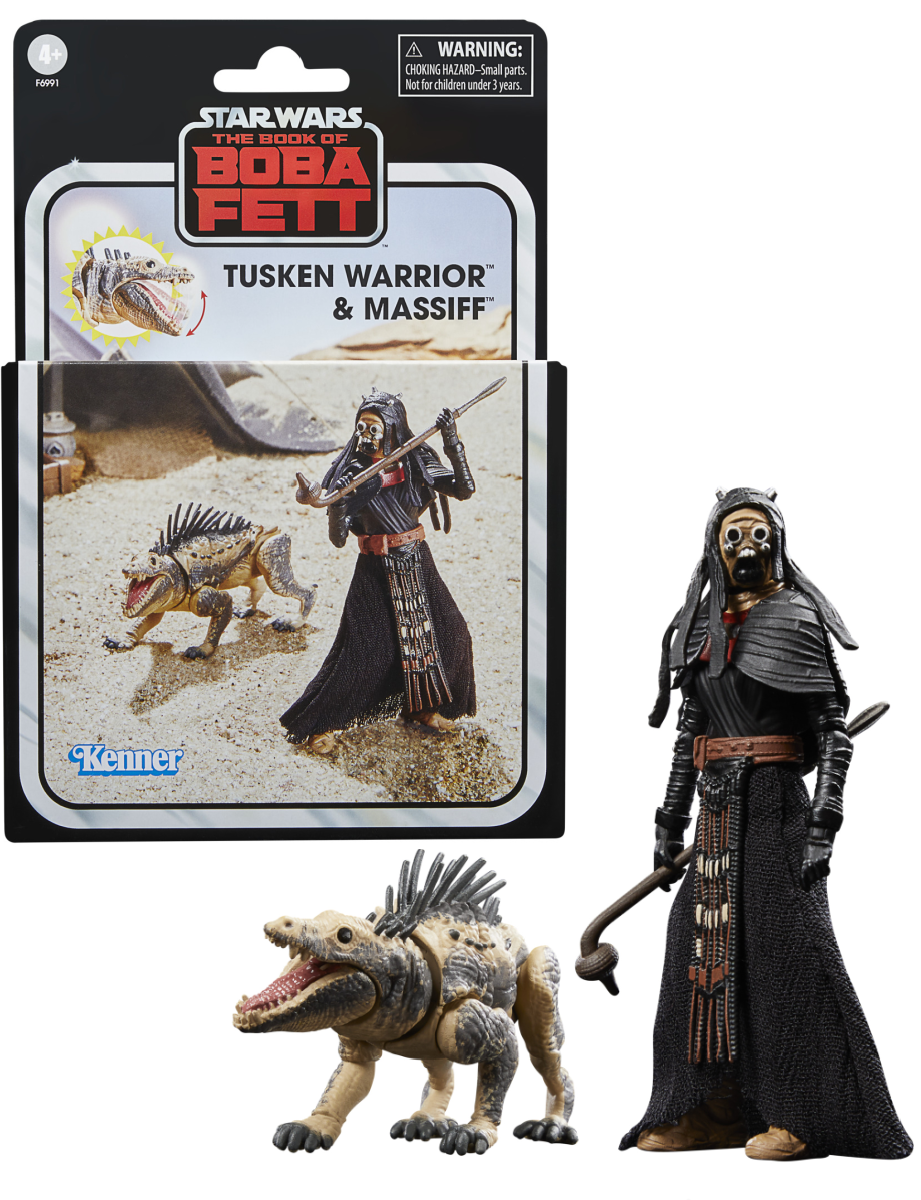 Star Wars The Vintage Collection 3.75 Inch Deluxe Exclusive Action Figure - Tusken Warrior & Massiff