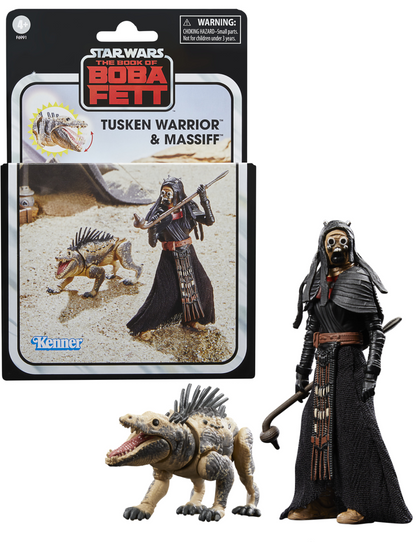 Star Wars The Vintage Collection 3.75 Inch Deluxe Exclusive Action Figure - Tusken Warrior & Massiff