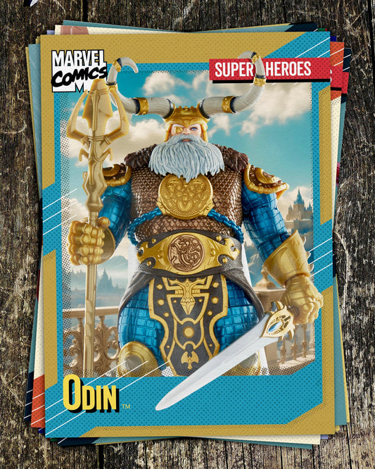 Marvel Legends 85th Anniversary 6 Inch Deluxe Action Figure - Odin **With Exclusive Art Card**