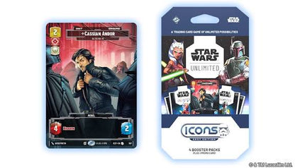 *PRE-ORDER Star Wars: Unlimited Icons Trading Card Game - 4 Pack Booster