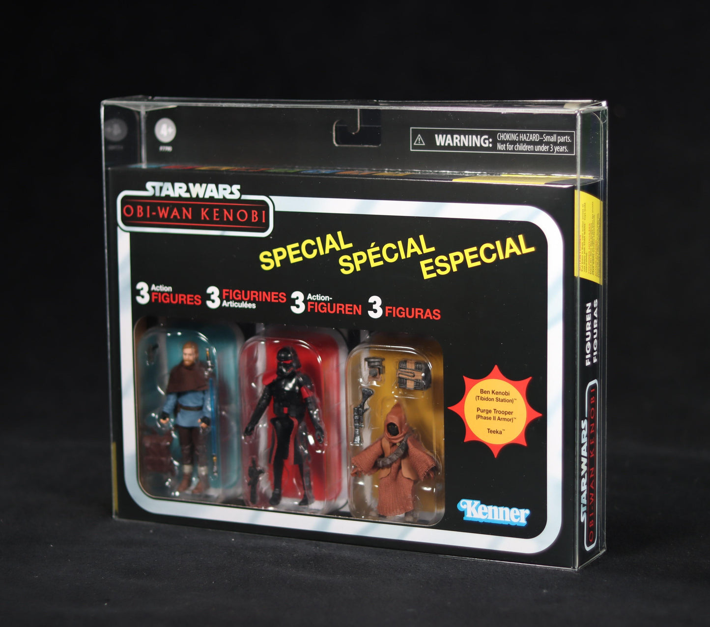 SAF Premium Foldable Display Case - Star Wars Vintage 3 Pack (Boxed)
