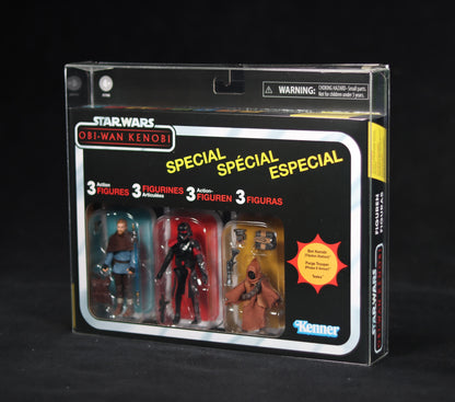 SAF Premium Foldable Display Case - Star Wars Vintage 3 Pack (Boxed)