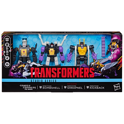 *PRE-ORDER Transformers Studio Series 86 40th Anniversary Deluxe Class Action Figure - Insecticon 3 Pack