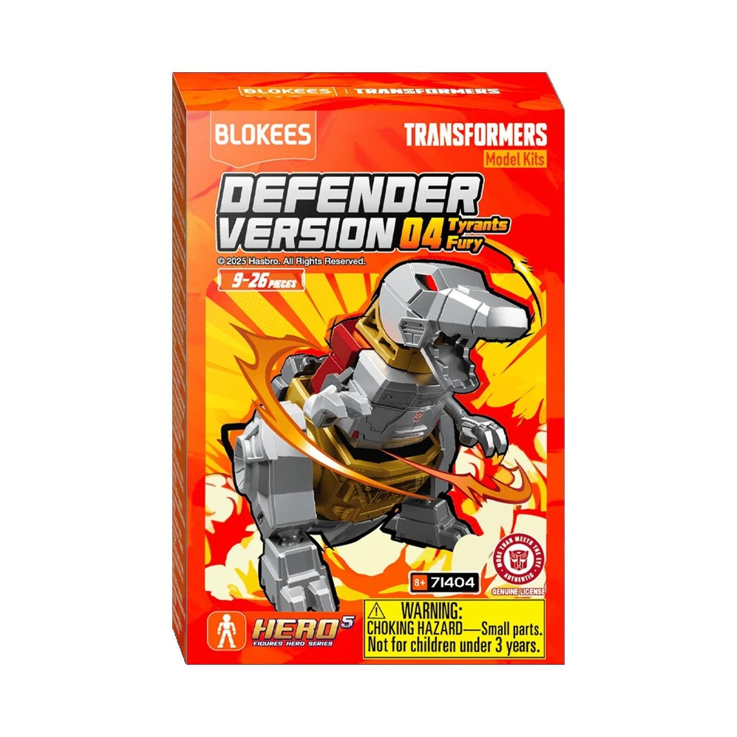 Transformers Defender Version: 04 Tyrants Fury Blokees Model Kit - Blind Box