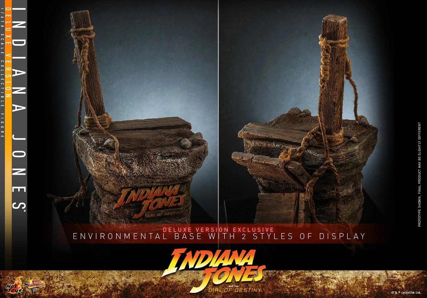 Indiana Jones Deluxe (Dial of Destiny) - Indiana Jones Hot Toys Collectibles 1/6 Scale Action Figure